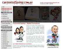 Tablet Screenshot of cartoonistsydney.com.au